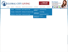 Tablet Screenshot of globalcityliving.com